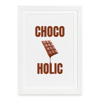 ChocoHolic Chocolate Love - Framed poster (27 × 37 cm) - white - Front
