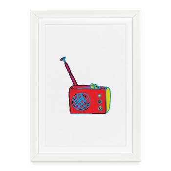 Radio Art - Framed poster (27 × 37 cm) - white - Front
