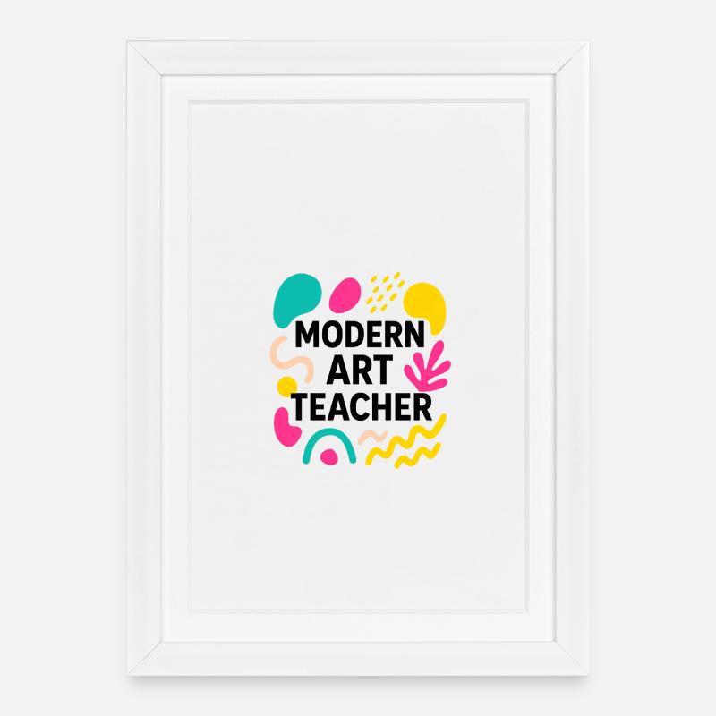 modern art - Framed poster (27 × 37 cm) - white