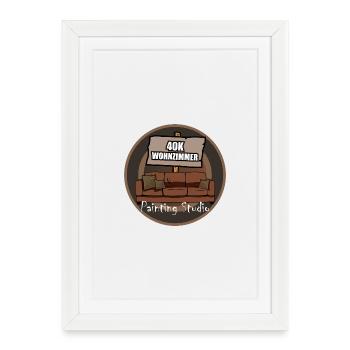 Atelier de peinture 40KWohnzimmer - Affiche encadrée (27 × 37 cm) - blanc - Devant