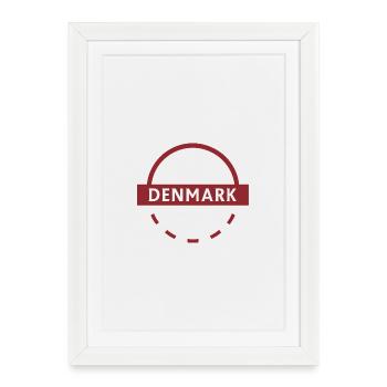 Emblème du demi-cercle du Danemark - Affiche encadrée (27 × 37 cm) - blanc - Devant