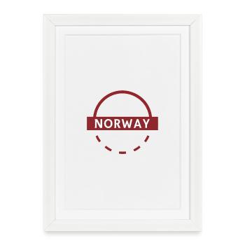 Norway Arc Emblem - Framed poster (27 × 37 cm) - white - Front