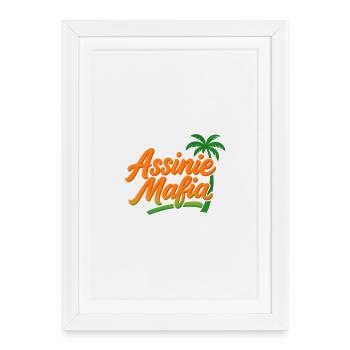 assinie Mafia - Affiche encadrée (27 × 37 cm) - blanc - Devant