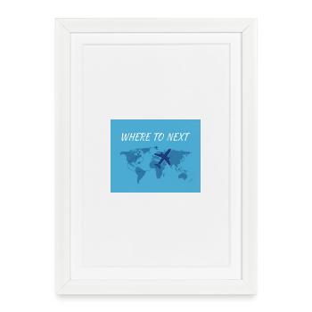 Where to Next World Tour, Travel - Framed poster (27 × 37 cm) - white - Front