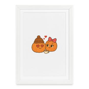 Freddie Pumpkin 6 - Framed poster (27 × 37 cm) - white - Front