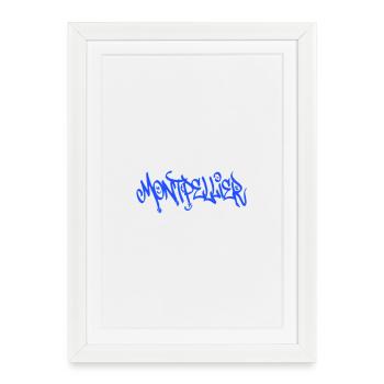 MTP Street Art - Montpellier - Framed poster (27 × 37 cm) - white - Front