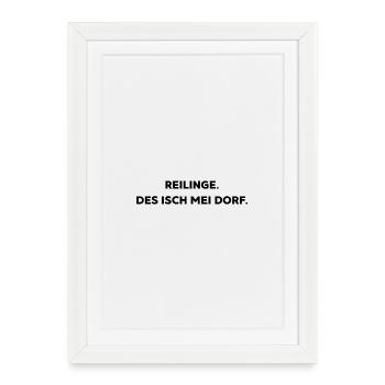 Reilings. of my village. - Framed poster (27 × 37 cm) - white - Front
