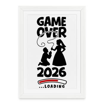 Fin du Mariage 2026 - Affiche encadrée (27 × 37 cm) - blanc - Devant