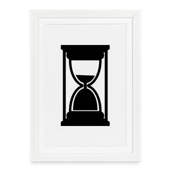Hourglass - Framed poster (27 × 37 cm) - white - Front