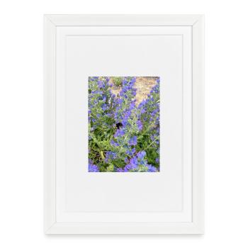 Lilac Blossoms Bee-Friendly Pattern - Framed poster (27 × 37 cm) - white - Front