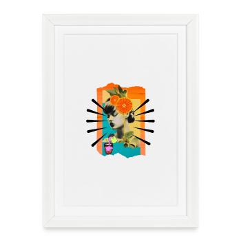 Woman Pop Art - Framed poster (27 × 37 cm) - white - Front