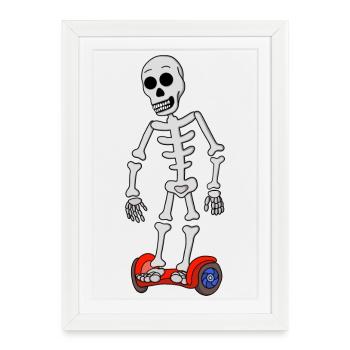 Os effrayants hover - Affiche encadrée (27 × 37 cm) - blanc - Devant