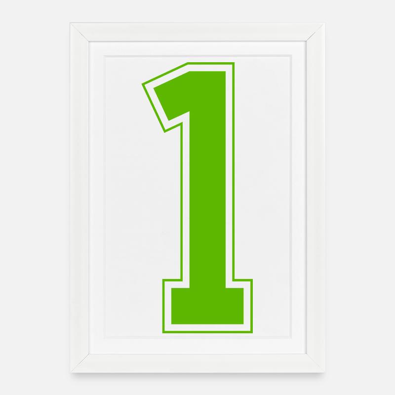 z1b - Gerahmtes Poster (27 × 37 cm) - Weiß