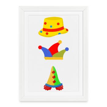 Colorful Fool in the Fragment - Framed poster (27 × 37 cm) - white - Front