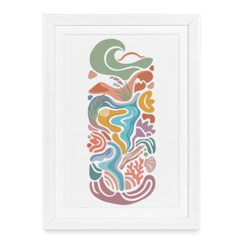 Coastal Memories - Framed poster (27 × 37 cm) - white - Front