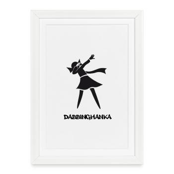 TAMPONNEMENT DU HANKA - Affiche encadrée (27 × 37 cm) - blanc - Devant