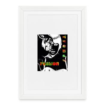 Stylish Fashion Trend with Futuristic Look - Framed poster (27 × 37 cm) - white - Front