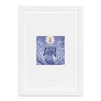 Lunar Spider Dream - Framed poster (27 × 37 cm) - white - Front