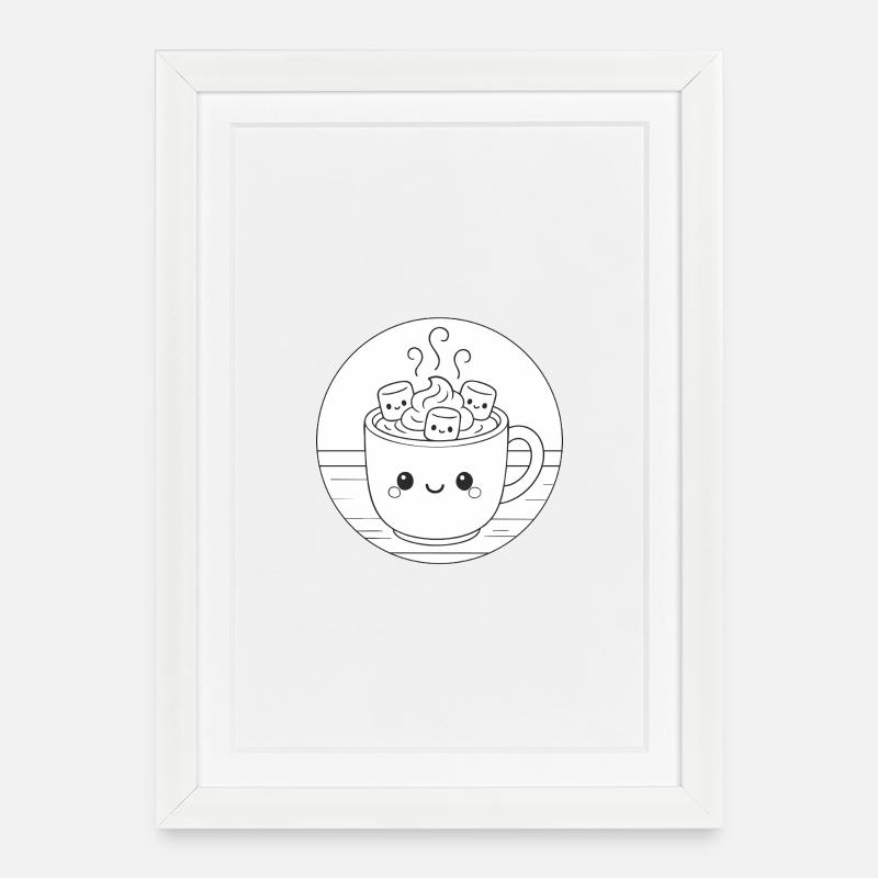 Wintersweet - Hot Chocolate - Framed poster (27 × 37 cm) - white