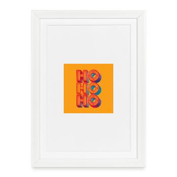 ho ho ho - Framed poster (27 × 37 cm) - white - Front