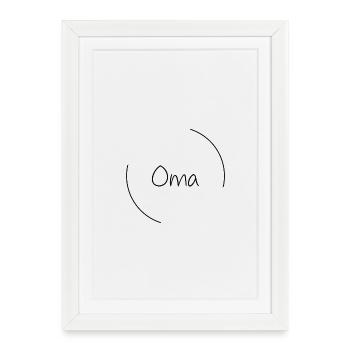 Grandma - Framed poster (27 × 37 cm) - white - Front
