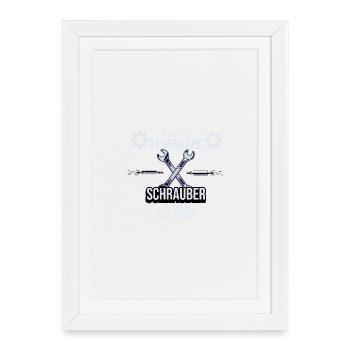 T-shirt Mécanicien automobile, cadeau Mécanicien - Affiche encadrée (27 × 37 cm) - blanc - Devant
