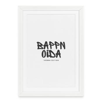 Bappn oida - Vienna Edition - Framed poster (27 × 37 cm) - white - Front