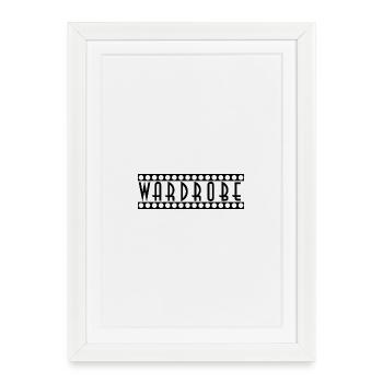 penderie - Affiche encadrée (27 × 37 cm) - blanc - Devant