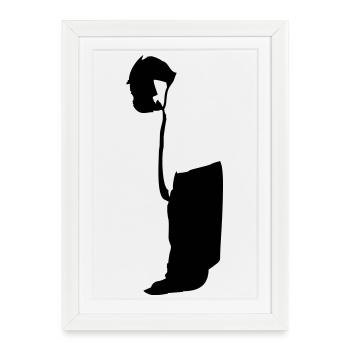 Enfant - Affiche encadrée (27 × 37 cm) - blanc - Devant