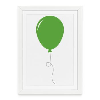 balloon - Framed poster (27 × 37 cm) - white - Front