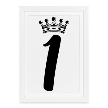 1_krone - Framed poster (27 × 37 cm) - white - Front