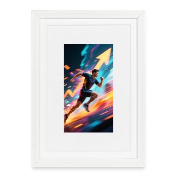keep moving - Framed poster (27 × 37 cm) - white - Front