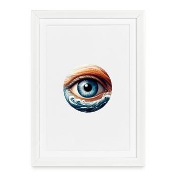 The Tidal Eye - Framed poster (27 × 37 cm) - white - Front