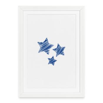 STAR. STARS. STAR. FEAST. ANNIVERSARY. CHRISTMAS - Framed poster (27 × 37 cm) - white - Front