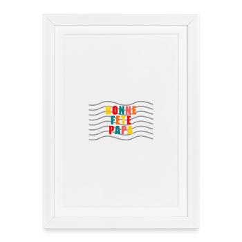 HAPPY FATHER'S DAY. DAD. FATHER'S DAY. FATHER - Framed poster (27 × 37 cm) - white - Front