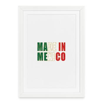 Made_in_Mexico - Affiche encadrée (27 × 37 cm) - blanc - Devant
