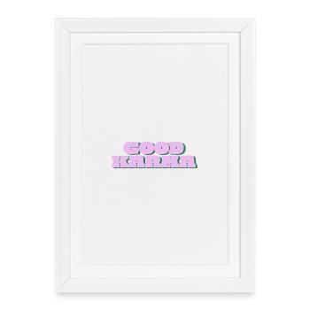 Good Karma  - Affiche encadrée (27 × 37 cm) - blanc - Devant