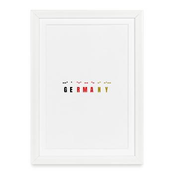 MorseGermany - Framed poster (27 × 37 cm) - white - Front