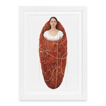 Cocon | La naissance du soi à partir de lui-même - Affiche encadrée (27 × 37 cm) - blanc - Devant