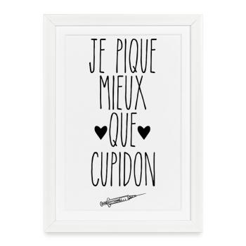 Infirmière Cadeau humour personnalisé - Affiche encadrée (27 × 37 cm) - blanc - Devant