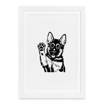 Sheepdog - Framed poster (27 × 37 cm) - white - Front