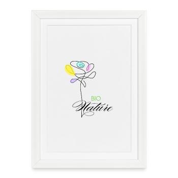Colorful Organic Nature Flowers - Framed poster (27 × 37 cm) - white - Front