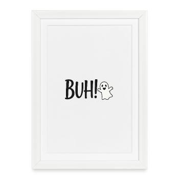 Playful Boo Halloween Design - Framed poster (27 × 37 cm) - white - Front