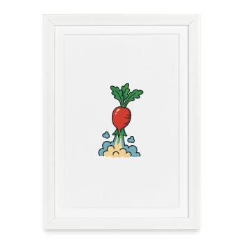 Take Off, Stay Grounded - Framed poster (27 × 37 cm) - white - Front