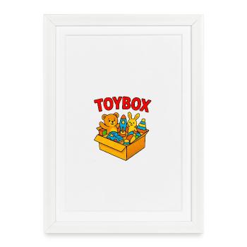 Toy Box Animals - Framed poster (27 × 37 cm) - white - Front
