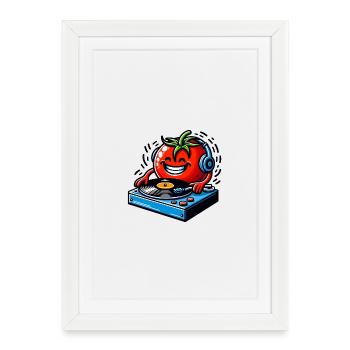 DJ Tomato sur les Fresh Beats - Affiche encadrée (27 × 37 cm) - blanc - Devant