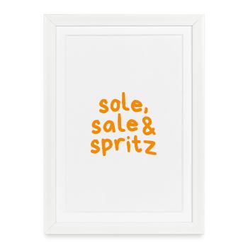 Spritz en vente unique - Affiche encadrée (27 × 37 cm) - blanc - Devant