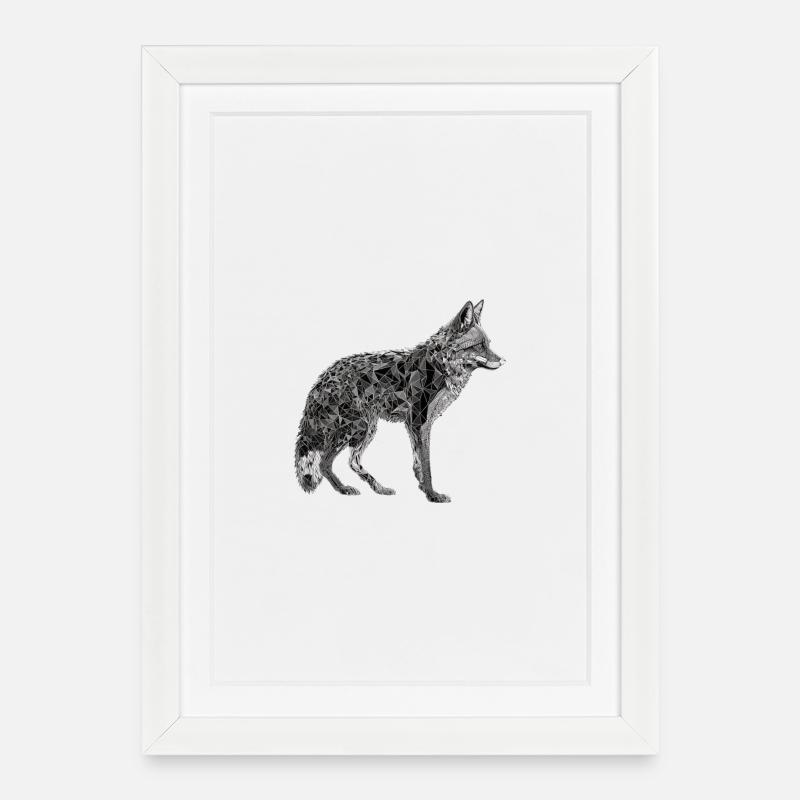 À: - Affiche encadrée (27 × 37 cm) - blanc