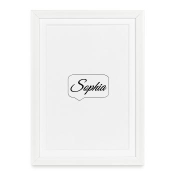 Sophia - Framed poster (27 × 37 cm) - white - Front