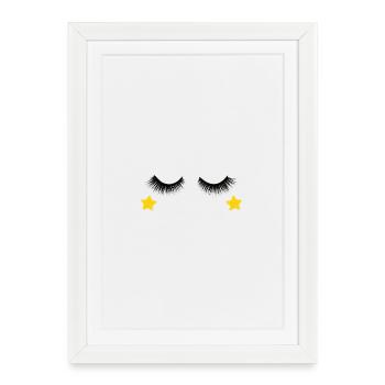 Conception des cils - Affiche encadrée (27 × 37 cm) - blanc - Devant